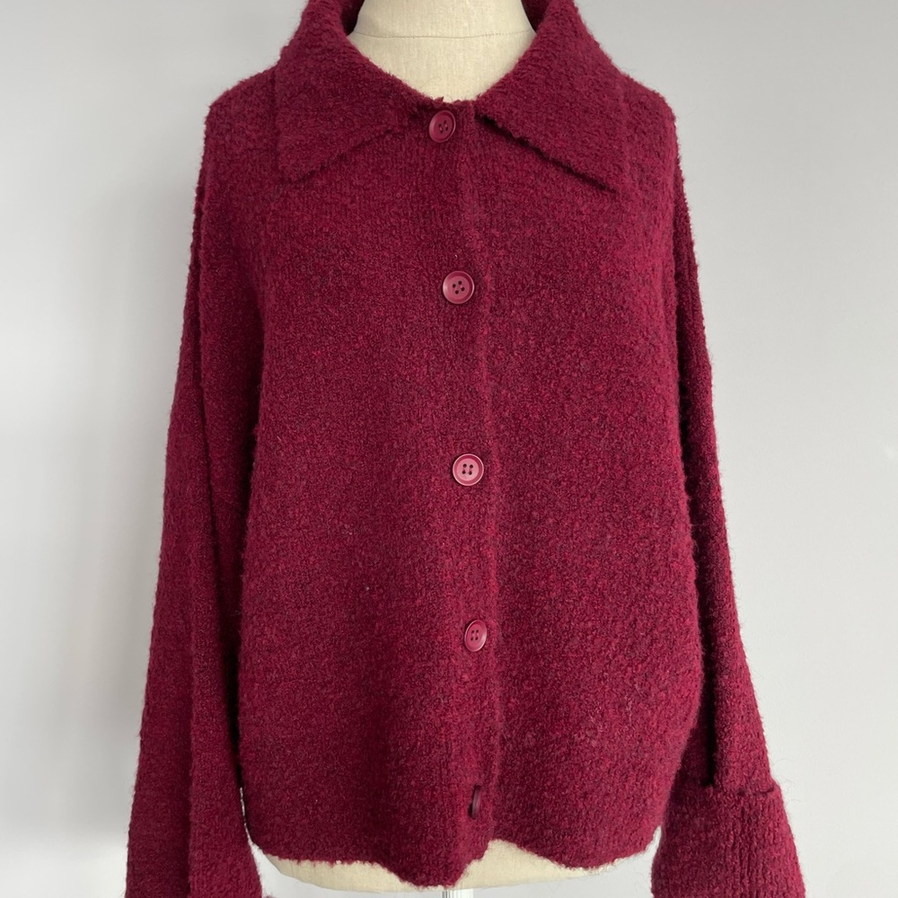 ASOS Burgundy Wool Jacket